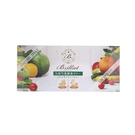 B Brilliet Enzyme Jelly, Enzyme Supplement, Plant Fermented Extract, Vegetable Enzymes, Fruit Enzymes, Wild Grass Enzymes, Intestinal Activities, Made in Japan, Slimming, Pack of 10