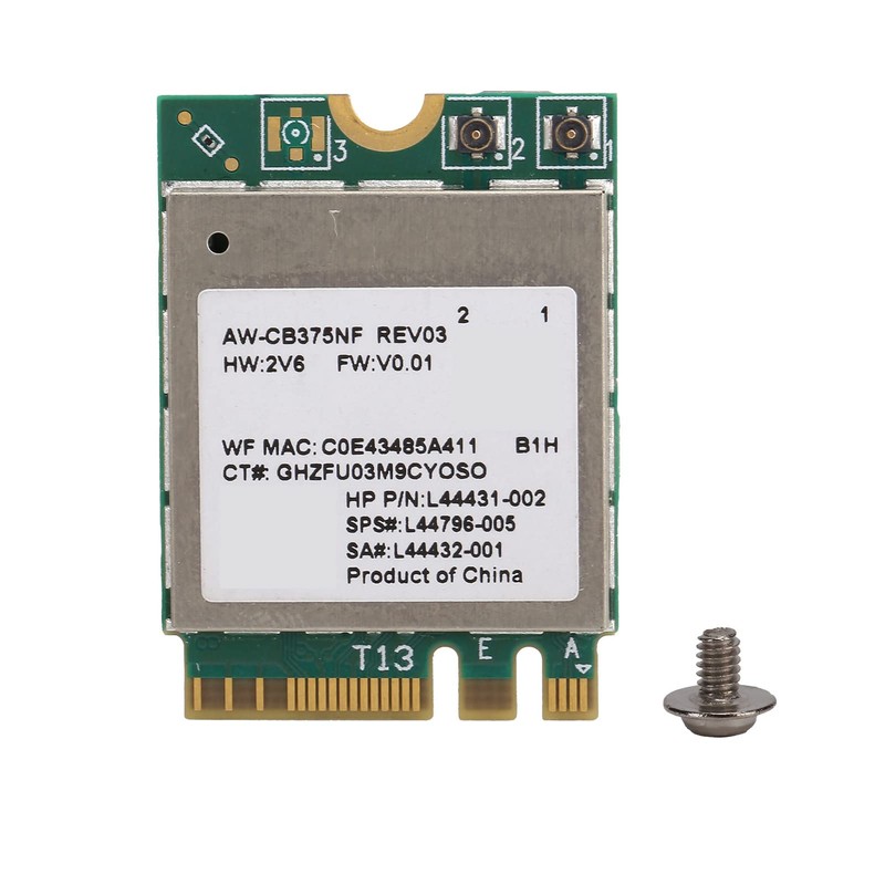 WiFi Module, 802.11a / B/G/N/AC RTL8822CE 2.4 5.0GHz BT 5.0