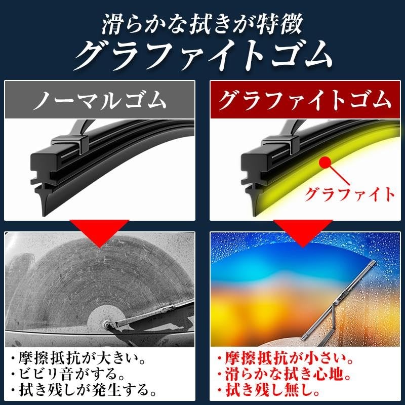 ProTorque Revorg Wiper Rubber Replacement for Subaru Compatible SUBARU VM4