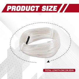 Hbxdeco EL Wire Interior Car LED Strip Lights, 16.4FT RGB USB Neon Automotive Light Strip, Electroluminescent Vehicle Ambient Lighting Kit, Interior Decoration Car Accessories (White)