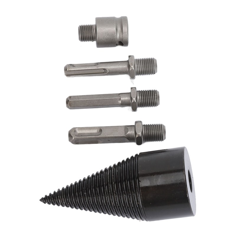 5Pcs Firewood Log Splitter Drill Bit Steel Wood Splitting Logs