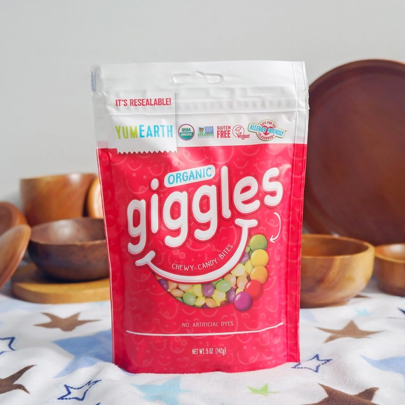 YUMEARTH Organic Giggles Chewy Candy Bites - 5 oz