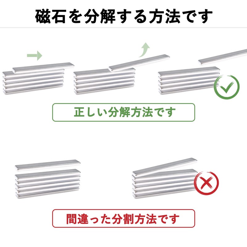 Magnets Super Strong Neodymium Magnets, Square Magnets, Strong Magnets, 40x10x3mm,
