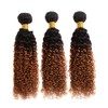 Biliisyff Brown Bundles Human Hair 1B/30 Curly Wave Human Hair