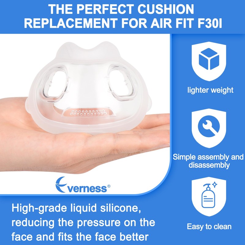 2 Packs Replacement Cushion for Airfit F30i Medium, Full Face