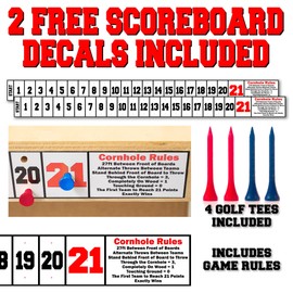 Chicago Cornhole Board Wraps and Decals for Boards Set of 2 Skins Professional Vinyl Covers Sticker - Football Tailgating Cornhole Wraps Stickers Cornhole Skins Cornhole Wraps for Boards