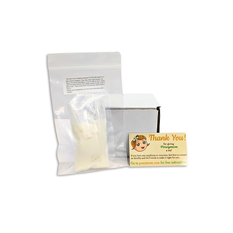 POSEYMOM Milk Kefir Grains | DIY Fermented Priobiotic Health Drink