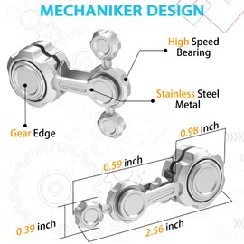Cool Fidget Spinner Toy for Kids Adults Stress Relieve, Metal Fidget Toy Hand Finger Spinning Gyro, Small Gadget Toy Birthday Gift for Boy Girl, Desk Toy for Anti-Anxiety Keep Clam Focus Boredom