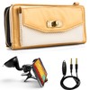 Venice Wallet Clutch Bag Carrying Case For Archos 40b Titanium,