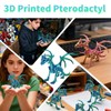 Lwjhzywl 3D Printed Pterodactyl with Movable Wings - Poseable Dinosaur