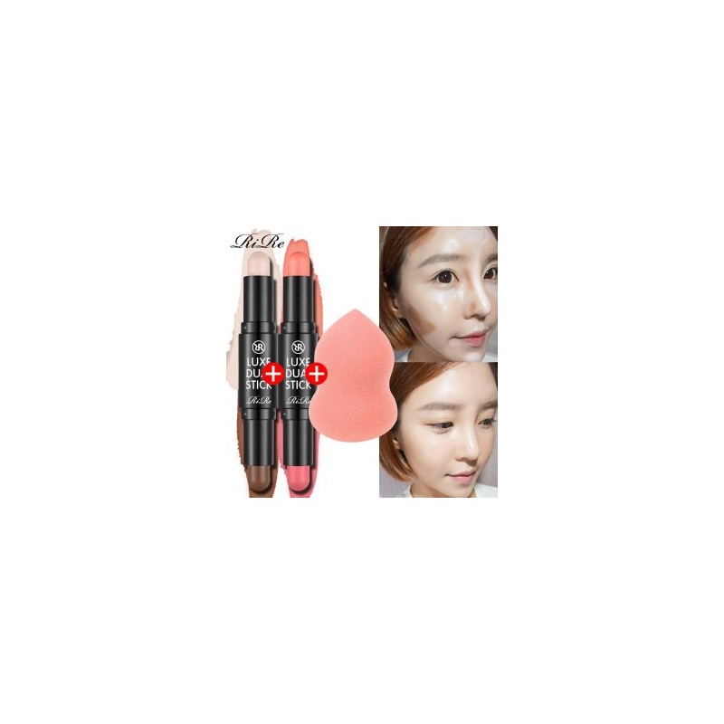 1+1 Lire Lux Contouring Dual Stick 3g+Waterpuff Dual Stick_No.1+No.1+Waterpuff /