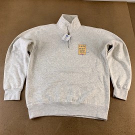 Blue 84 Men's Medium Light Heather Gray Tennessee Aquarium 1/4 Zip Pullover NWT