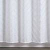 White Boho Fabric Shower Curtain 72 x 72 Inches, Modern