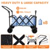 3 in 1 Collapsible Wagon with 300lbs Weight Capacity,150L Heavy