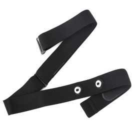 Heart Rate Monitor Chest Replacement Strap, Adjustable Elastic HR Sensor Belt Run Cycling Sport Chest Mount Soft Bands compatible with Garmin Polar Powrlabs Wahoo CooSpo, Buckle Distance 1.77"