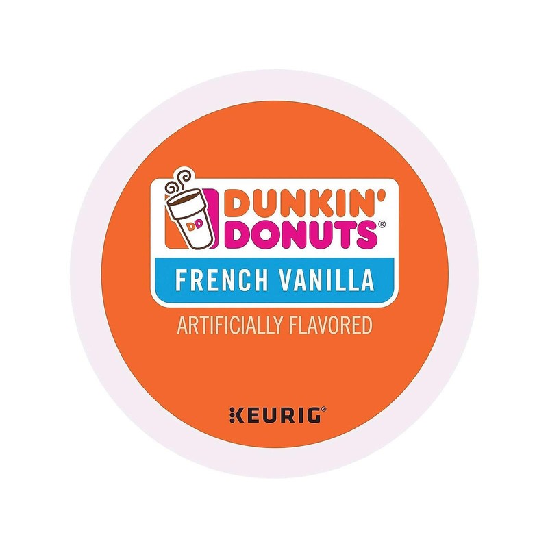 Dunkin' Donuts 2519292 French Vanilla Coffee K-Cup Pods Medium Roast