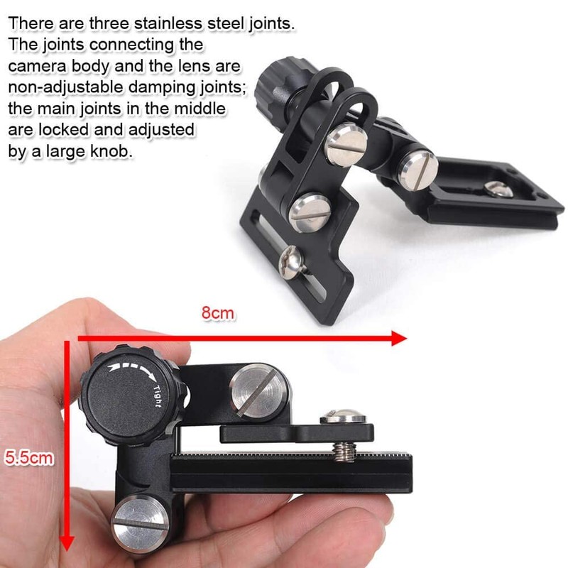 Retractable Long Focus Lens Support Stand Bayonet Protector, Foldable Camera