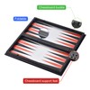 QuadPro 3 in 1 Magnetic Chess Checkers Backgammon Board Game