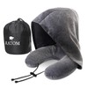 RATOM Neck Pillow for Airplanes, Travels, Cars, Big Hood, Perfect