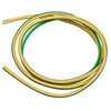 1 metre cut length of 4mm earth (CPC) sleeving green and yellow PVC