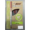 BIC 2- Red Ballpoint Ink Pens (New) - Round Stic;