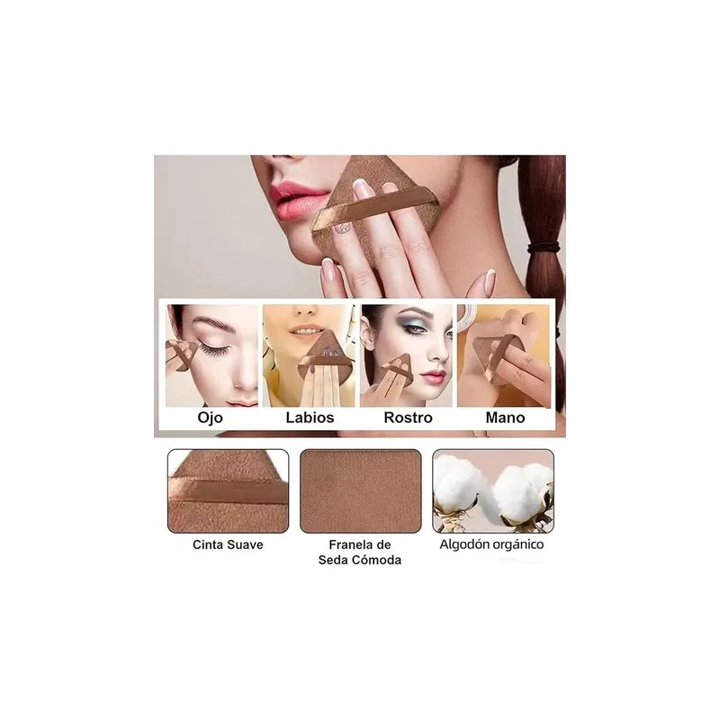 42pcs Brochas Maquillaje Profesional Esponjas Neceseres
