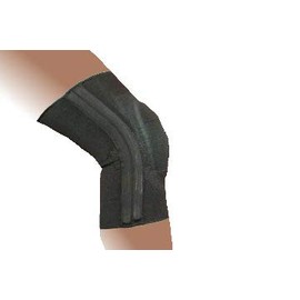 Alpha Medical Dual Spiral Stay Knee Brace With Visco Patella Stabilizer (Small Black)