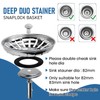 NAVZA Kitchen Sink Plug and Strainer, Stainless Steel Sink Plug