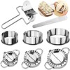 RNHDLY Dumpling Maker 8 Pack Stainless Steel Dumplings Maker Machine