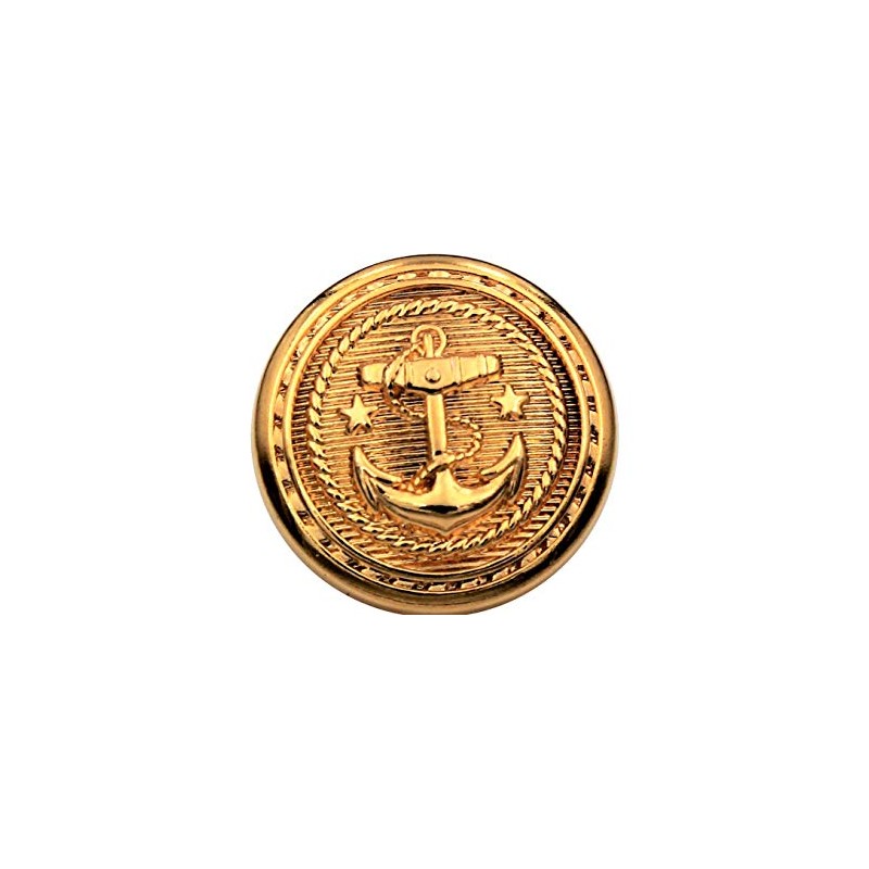 High-quality gold metal buttons, metal buttons with anchor, made in