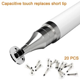 20 Pieces Universal Stylus Replacement Disc Tips,DanziX Universal Stylus Tips Round Shape Stylist Replacement Tips for Touch Screen Devices