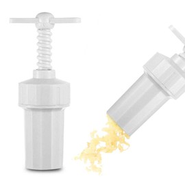 Tredoni 3x6cm Knoblauchpressen-Schraubenstampfer - Plastik Knoblauchzerkleinerer Squeezer Fleischwolf
