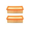 2 x Trade-Shop Flat Pleated Filter / Lamellar Filter /