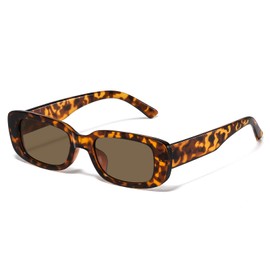 JASPIN Rectangle Sunglasses for Women Men Trendy Y2k Retro 90s Sun Glasses UV400 Protection Cool Square Frame