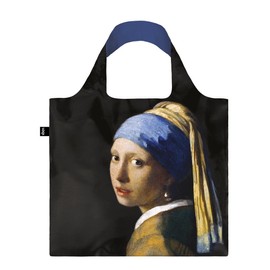 LOQI Museum Johannes Vermeer Girl with A Pearl Earring Canvas & Beach Tote Bag, 50 cm, 20 L, Multicolour