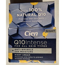 Cien Anti-Wrinkle Night Cream with Q10, Hyaluronic Acid and Vitamin E 50ml