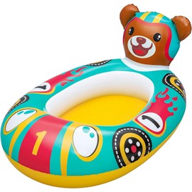 Inflatable Lobster or Bear Baby Boat Pool and Beach Float for Kids aged 3 Years+ (Bear)