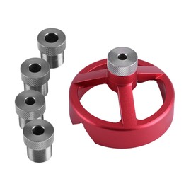 Nimoa Drill Guide Tool 5/6/7/8/9/10mm Wood Centering Tool Drill Guide Vertical Drill Guide (Red)