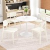 Recaceik Dining Chair Set of 4, Modern 4-Piece Heavy-Duty Plastic