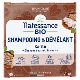 Natessance Shampoo & Detangling Agent Solid Shea Organic 65 g