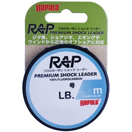 Rapala RAP-25FC25 Wrap Premium Shock Leader, 82.2 ft (25 m), 25 LB, No. 7.0, Clear
