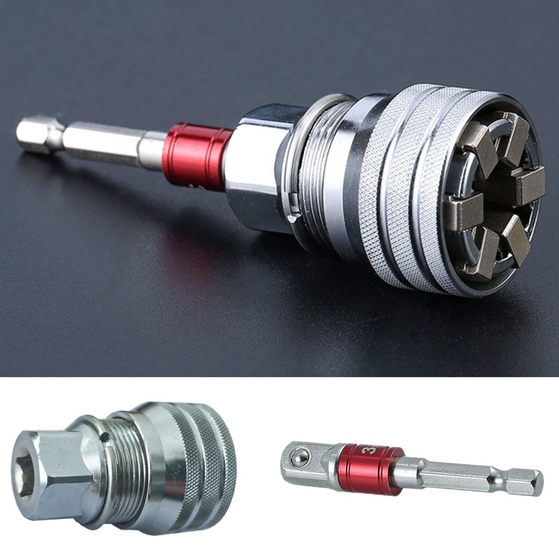 KEWAYO 10-19mm Universal Adjustable Socket, Adjustable Adapter with Connecting Rod