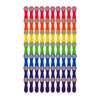 trendfinding 70 rainbow clothes pegs colourful with stainless steel springs