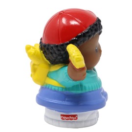 Fisher-Price Replacement Part for Collectible Little People School Bus Dollhouse Playset 77873 - Replacement African-American Boy Michael Figure - Holding Airplane and Paintbrush