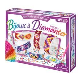 Sentosphère 3932530 Craft Set, Rhinestone Jewellery, Matt, Creative Set, DIY Accessories