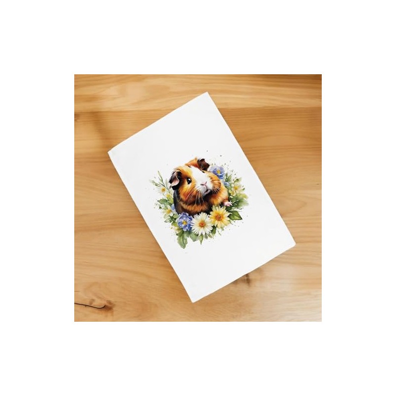 Purely Home Floral Guinea Pig Tea Towel - Pet Animals