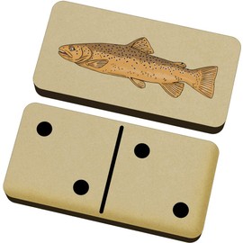 Azeeda 'Brown trout' Domino Set & Box (DM00035548)