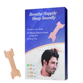 FOLANDO 30 Stück Atmungsaktives Nasenpflaster, Nasenstrips Schnarchstopper Stoppen des Schnarchens, Anti Schnarch Nasenpflaster zum Schlafen, Akupunkturpunktpflaster, Besser Atmen Schlafen