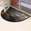 Eizlang Half Round Door Mat Non Slip Bath Mats Half