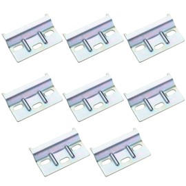 Pack of 8 Hanging Rail Support Plate Wall Bracket Metal Wall Brackets Wall Rail for Hanging Cabinet Hanger Wall Cabinet